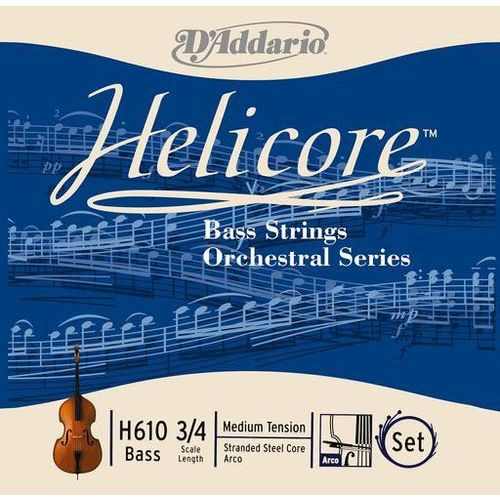 DAddario H610 3/4M Helicore Satz Bass