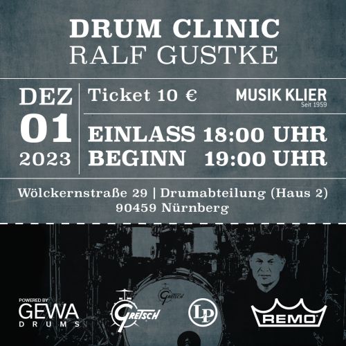 Gretsch Ralf Gustke 2023 (DrumClinic)