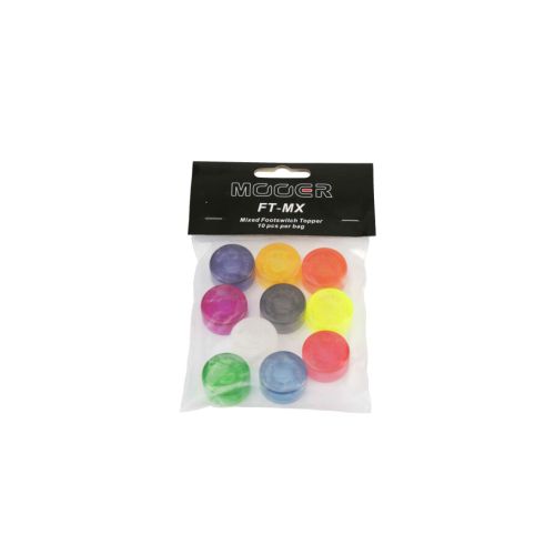 Mooer Candy Footswitch Topper, mixed colors, 10 pcs.