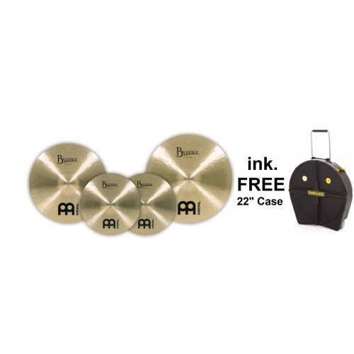 Meinl BT-CS1 SPEZIAL Byzance Traditional Complete Cymbal Set inkl. FREE Hardcase 22