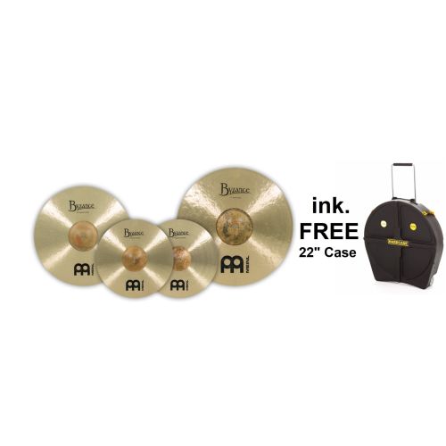 Meinl BT-CS2 SPEZIAL Byzance Traditional Complete Cymbal Set inkl. FREE Hardcase 22