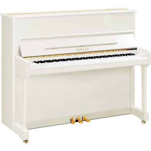 Yamaha P121 Klavier SH2 Silent weiß poliert