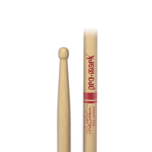 Promark Hickory Drumsticks Rick Latham, Wood Tip 