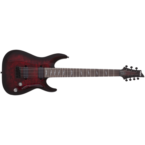 Schecter Omen Elite 7 Black Cherry Burst