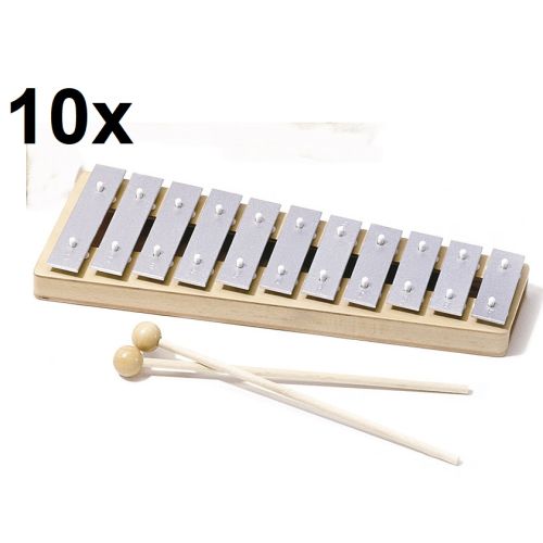 Sonor 10x GP Glockenspiel Sopran,14 Töne C-Dur Skala c3-fis4