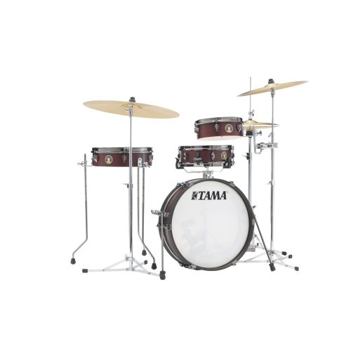 Tama LJK48PBN-BWW Club-Jam Pancake Shellset, Burgundy Walnut Wrap