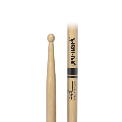 Promark Hickory Drumsticks Simon Phillips, Wood Tip 