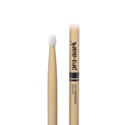 Promark Hickory Drumsticks 747 Rock, Nylon Tip