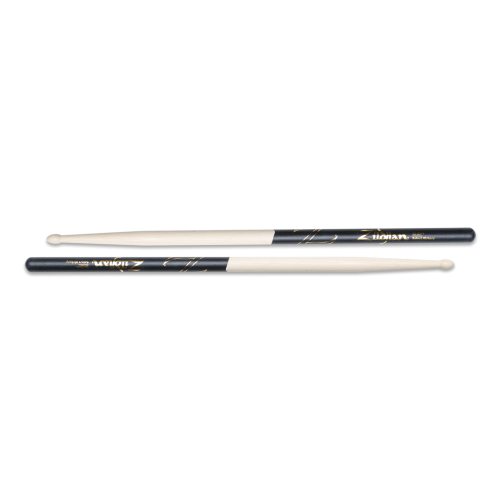 Zildjian Hickory Drumsticks 5A Black Dip, Wood Tip