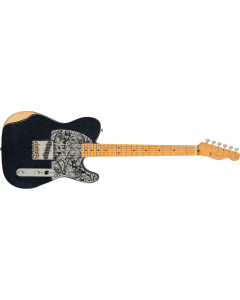 Fender Artist Brad Paisley Esquire, Road Worn, Black Sparkle