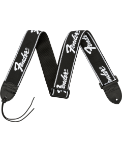 Fender Gitarrengurt 2" Running Logo black/white