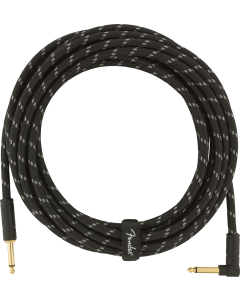 Fender Deluxe Instr. Cable BLK 18,6ft/5,5m Angled