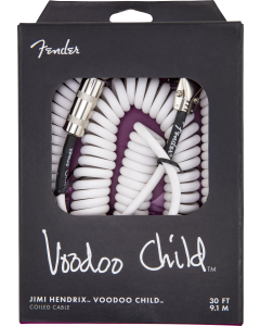 Fender JH Voodoo Child Spiralkabel 30" White