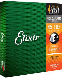 Elixir Nanoweb 14077 Electric Bass Nickel Medium 045-105