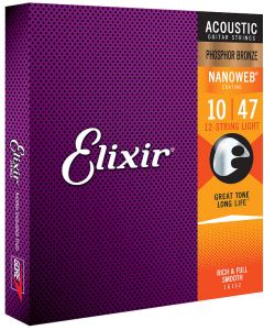 Elixir Nanoweb 16152 Phosphor Bronze 12-String Light 010-047