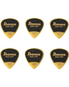 Ibanez Grip Wizard 6er Pack Plektren, yellow. Medium