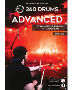 360 Drums Advanced, Schlagzeug Lernen mit Lehrplan 2/3