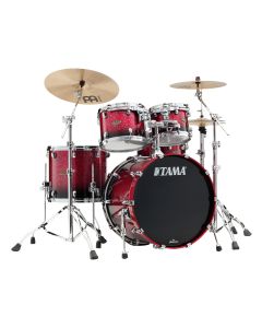 Tama WBS42S-MDR Starclassic Walnut Birch Shellset, Dark Raspberry Fade 