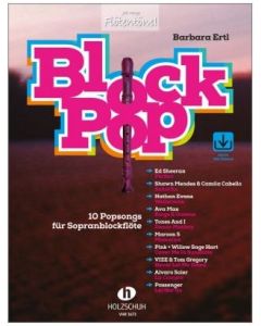 VHR3673 B.Ertl Block Pop 10 Popsongs für die Sopranblockflöte  
