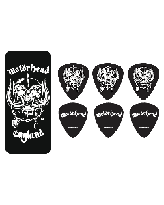 Plektren Motörhead War Pig Pick Tin, 6 Picks, War Pig Motive, .88 mm black