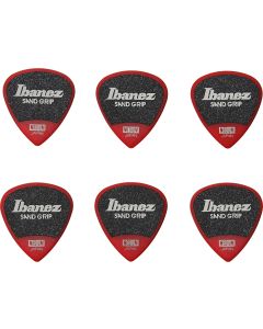 Ibanez Grip Wizard 6er Pack Plektren, red Medium