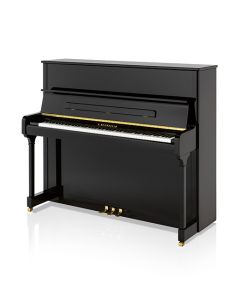 C.Bechstein A-124 Style Klavier schwarz poliert / chrom