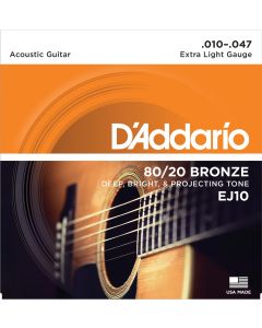 DAddario EJ10 80/20 Bronze Extra Light 010-047