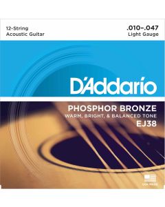 DAddario EJ38 Phosphor Bronze 12-String Light 010-047