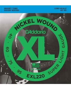 DAddario EXL220 Nickel Wound Bass Super Light 040-095 Long Scale Satz