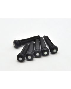 Göldo HW101 Bridge Pins Ebony Set (6pcs) Ebenholz 