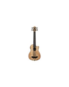 Kala U-Bass Spalted Maple, Fretted, with Deluxe Bag