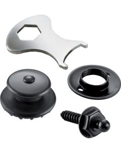 Loxx Strap Lock Set Electric Black Chrome