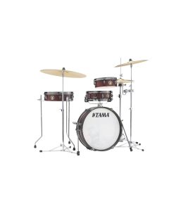 Tama LJK48PBN-BWW Club-Jam Pancake Shellset, Burgundy Walnut Wrap