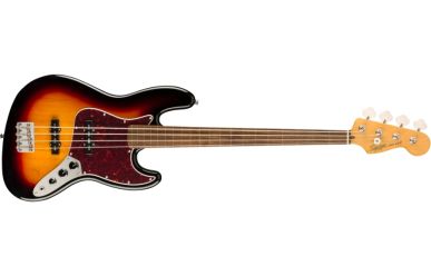 Squier Classic Vibe 60s Jazz Bass Fretless 3-Color Sunburst