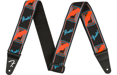 Fender Gitarrengurt 2" Neon Blue/Orange