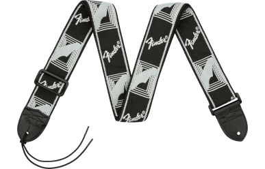 Fender Gitarrengurt 2" Monogrammed Black/LT-Grey/DarkGrey