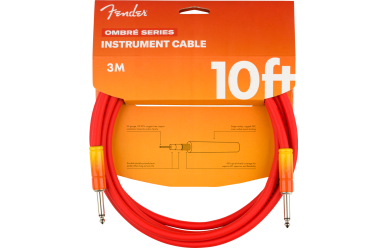 Fender OMBRÉ Instrument Cable 10ft. TQS Tequila Sunrise