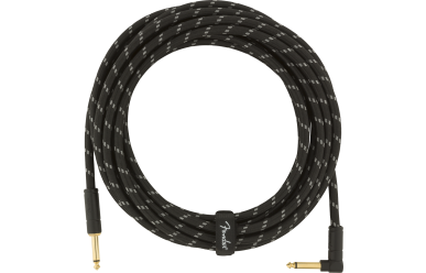 Fender Deluxe Instr. Cable BLK 18,6ft/5,5m Angled