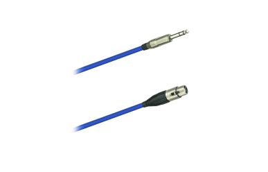 Dreitec 17065/BL Audio-Kabel 3m KLs/XLRw Amphenol Blau