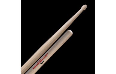 Vic Firth Hickory Drumsticks AJ4, Wood Tip 