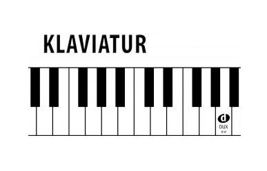Klaviatur von A" bis a""