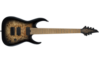 Jackson Pro Series Juggernaut HT7P Misha Mansoor Signature, Black Burst Burl