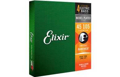 Elixir Nanoweb 14077 Electric Bass Nickel Medium 045-105