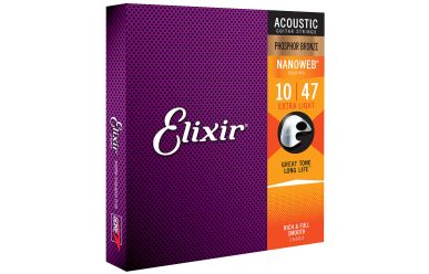 Elixir Nanoweb 16002 Phosphor Bronze Extra Light 010-047
