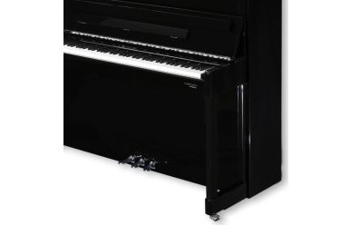 W.Hoffmann P -120 Klavier schwarz poliert/Chrom