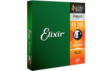 Elixir Nanoweb 14677 Electric Bass Stainless Light/Medium 045-105 