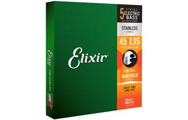 Elixir Nanoweb 14782 Electric Bass Stainless Light/Medium 5-String 045-135 