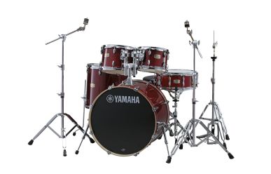 Yamaha Stage Custom  22/10/12/16" Cranberry Red mit 6W Hardware