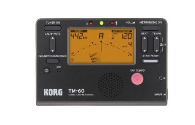 Korg TM-60 BK Stimmgerät und Metronom schwarz