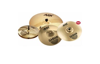 Sabian AAX PROMOTIONAL Set 21" Ride, 16&18" Crash , 14" HiHat